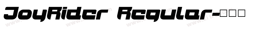 JoyRider Regular字体转换